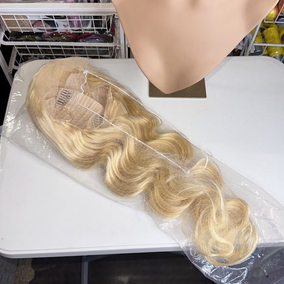 Lot 2105❤️NEW 100% Human Hair Lace front wig 13x4 Deep Wave wig 26” - Picture 3 of 7